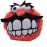 Rogz Пухкава играчка Fluffy grinz в червен цвят M размер (65 мм)